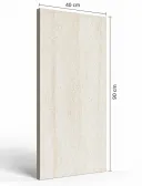 Ascoli Beige 40 × 90 cm Matt porcelain tile, angled side view with dimensions in centimetres