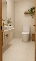 Cava Veins Beige 30 × 60 cm Structured Matt porcelain tile, cloakroom, floor and walls