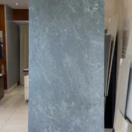 Harrat Anthracite 120 × 60 cm porcelain tile, showroom video, 6 seconds