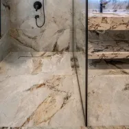 Yacht Multicolour 120 × 60 cm Satin Matt porcelain tile, walk-in shower, floor and wall