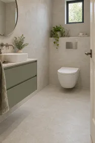 Safari Beige 120 × 60 cm Matt porcelain tile, cloakroom, floor and walls