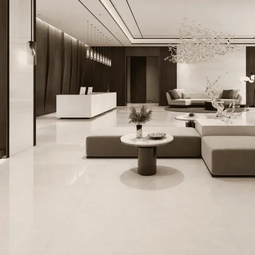 Pearl 40 × 90 cm Satin Matt porcelain tile, photo 1