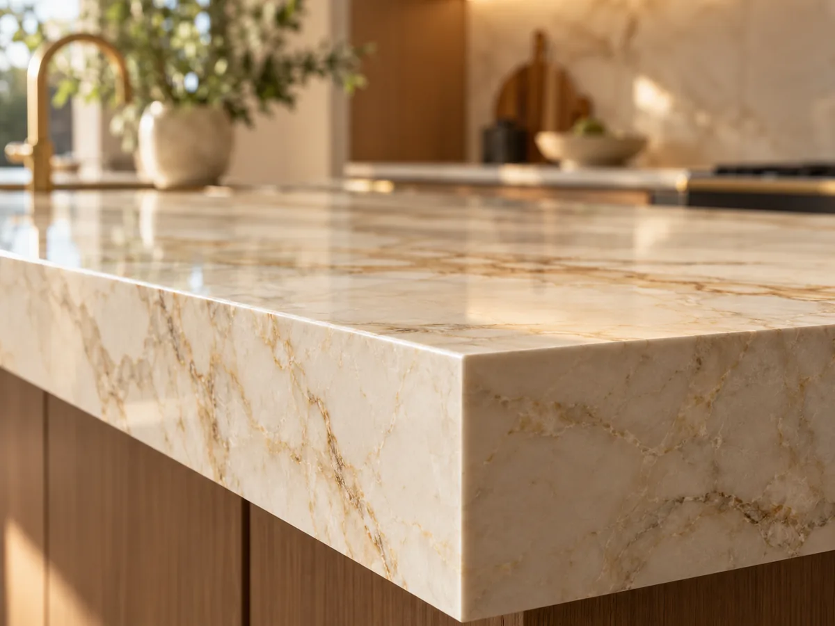 Square worktop edge