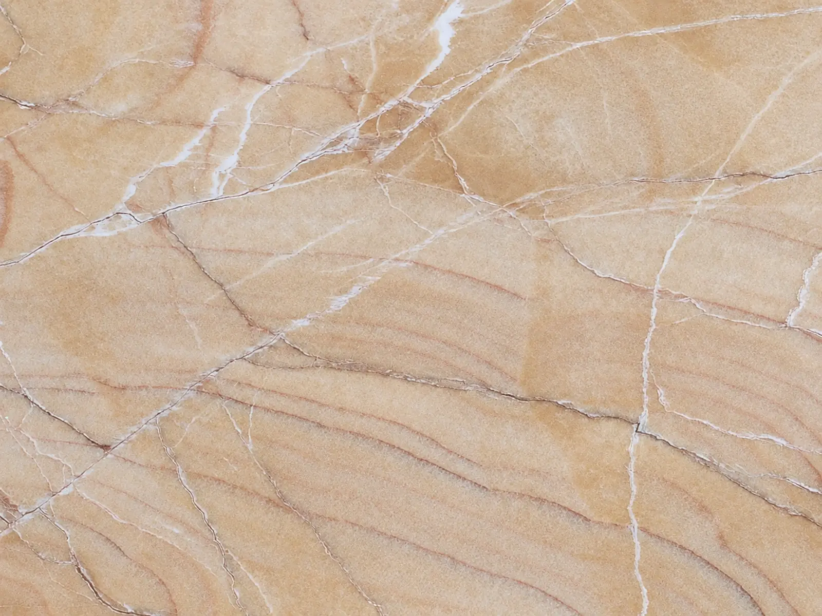 Honey onyx slab, pale honey with peach bands and white veins