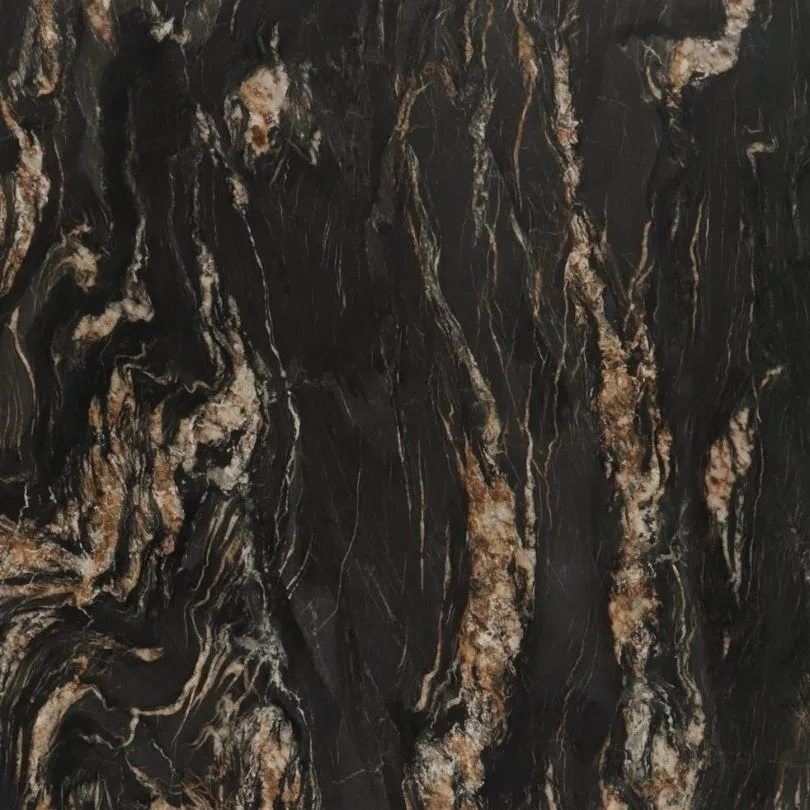 Belvedere Leathered Black Quartzite worktop
